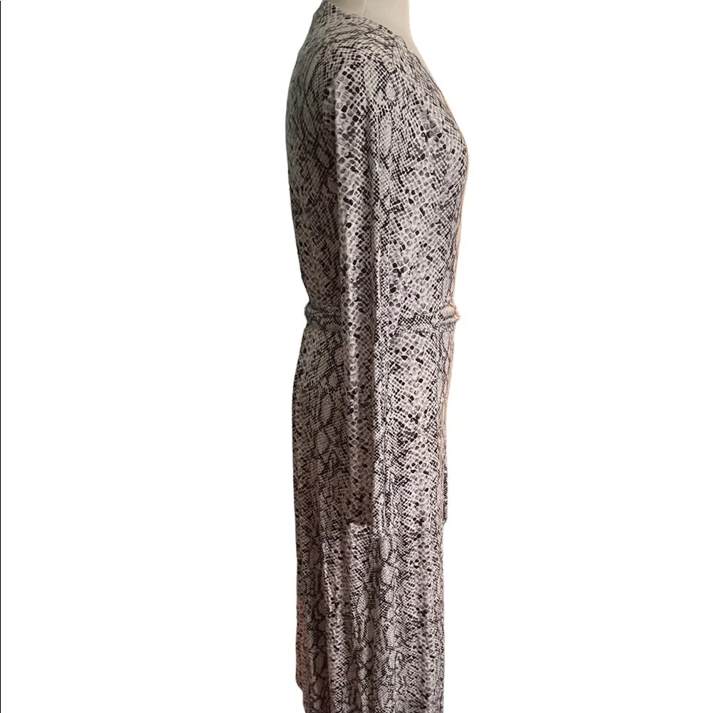 Good American snake gray wrap Dress sz-4 - Picture 3 of 5